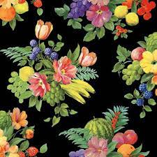 Napkin 33 Rowers and Fruits Black FSC Mix 20 PC