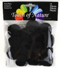 Touch of Nature 1.5in Black Pom Poms, 15pcs