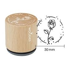 Woodies stamp Rose