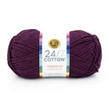 Lion Brand 24/7 Cotton Yarn-Eggplant