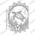 Mandala Design 31 Pre-Drawn Sip & Paint Canvas, 8x8