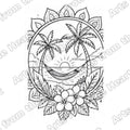 Mandala Design 32 Pre-Drawn Sip & Paint Canvas, 8x8
