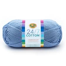 Lion Brand 24/7 Cotton Yarn SKY