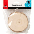 Wood Rnd 4pc Sm Poplar+bark