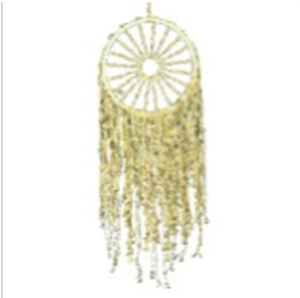 29” Hanging Macramé Ring with Braided sun