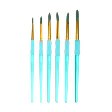 Hello Artist Short Handle Watercolor Brushes, Set of 6
