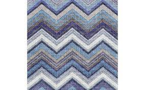 Napkin 33 Textured Chevron Blue FSC Mix 20 PC