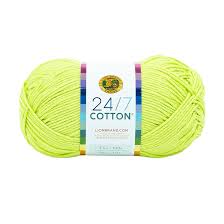 Lion Brand 24/7 Cotton Yarn-Lime
