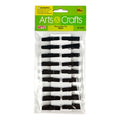20 Pc I.5 In Wood Clothes Pins-black