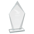 CGS22 - 7 1/2" Diamond Clear Glass Award