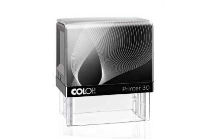 Colop Printer 30; Blue Pad Self Inking Rubber Stamp 47mm x 18mm