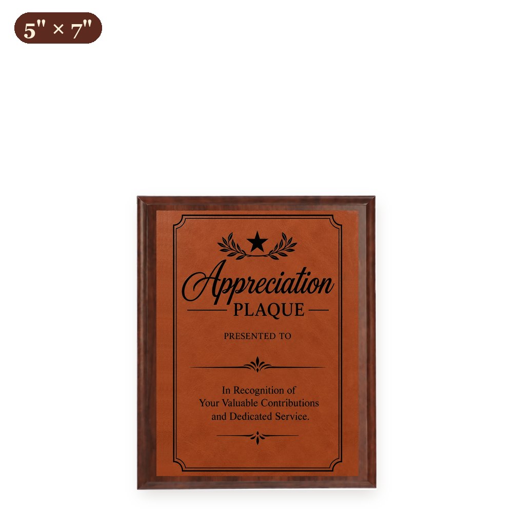 Custom Wood Plaque 5" x 7" — Full Color, Metal-Lux or Leatherette – Arts from the Heart SXM
