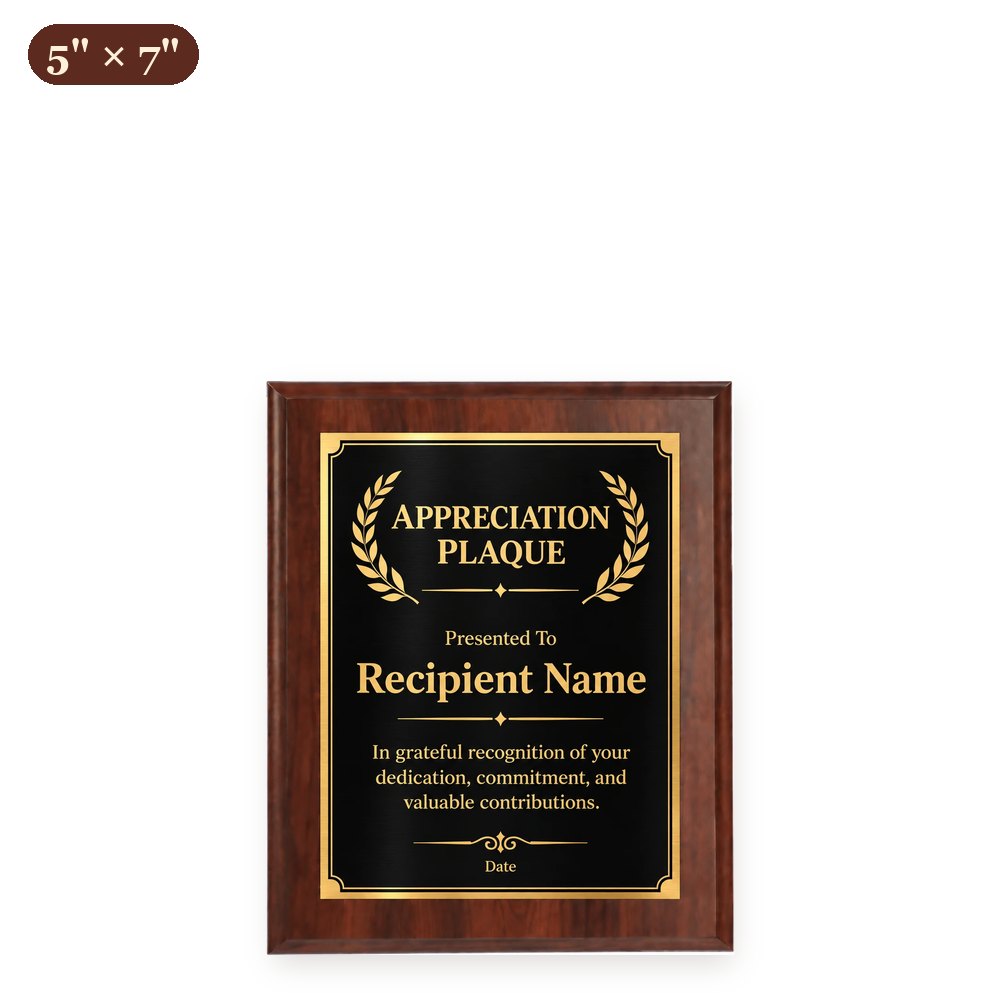 Custom Wood Plaque 5" x 7" — Full Color, Metal-Lux or Leatherette – Arts from the Heart SXM