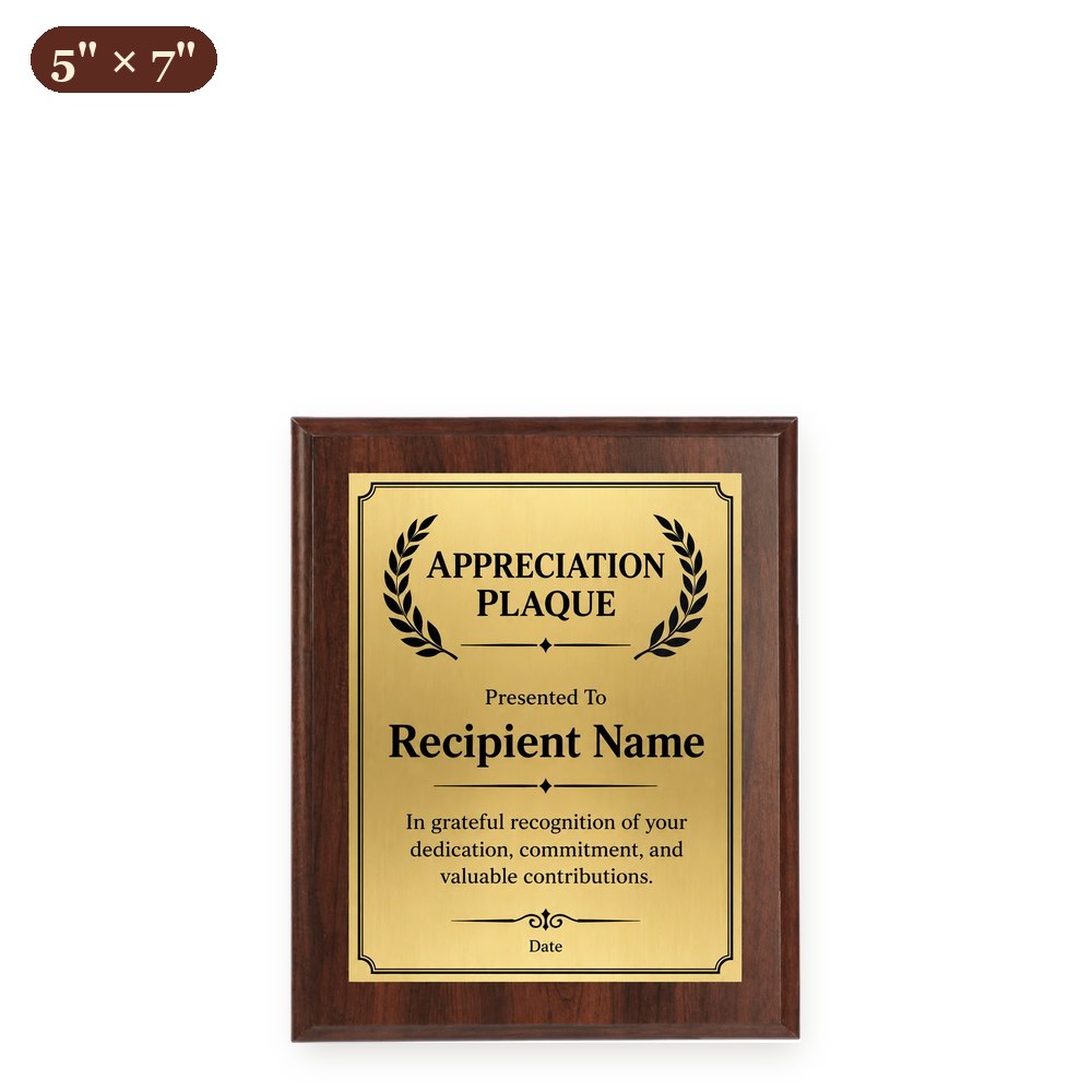 Custom Wood Plaque 5" x 7" — Full Color, Metal-Lux or Leatherette – Arts from the Heart SXM
