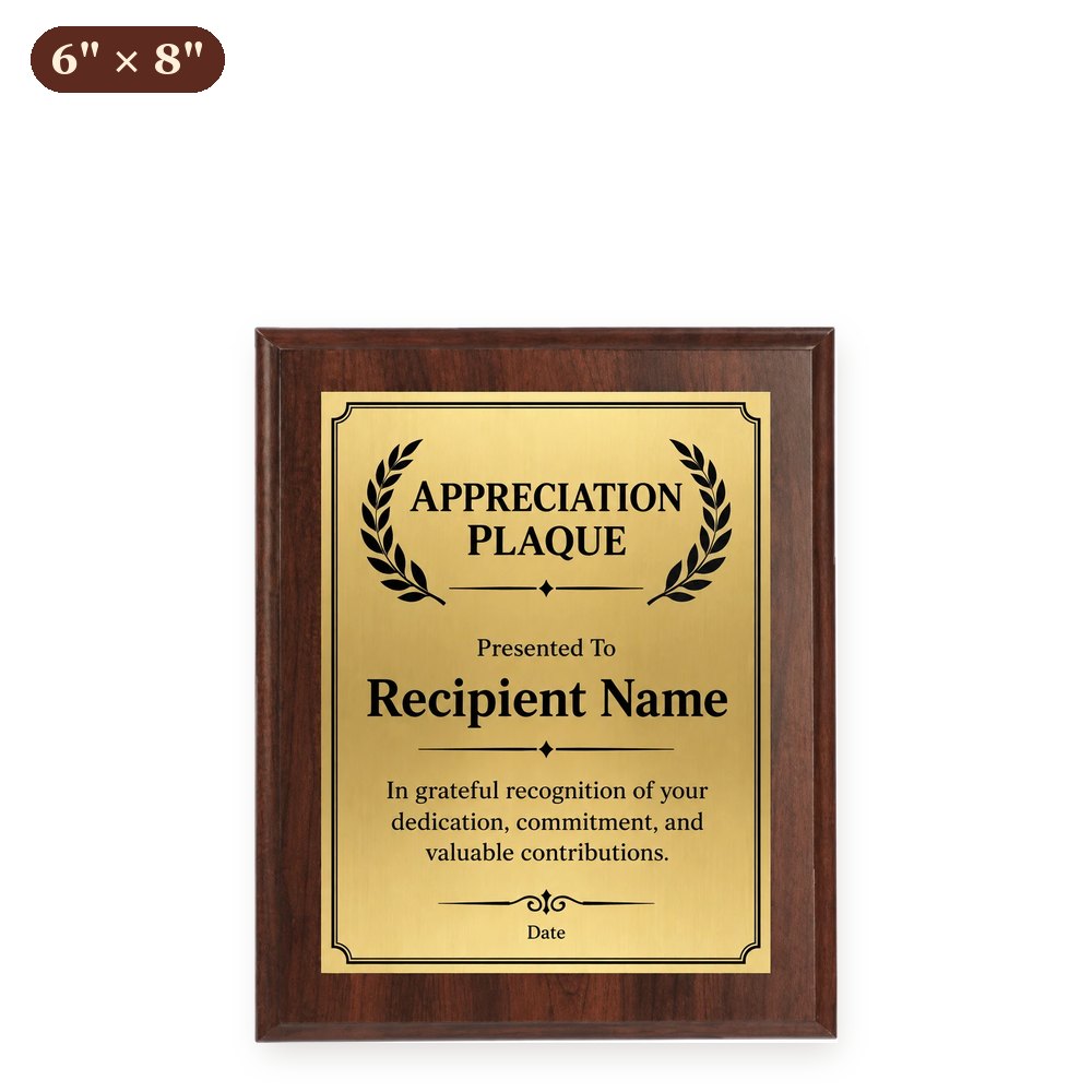Custom Wood Plaque 6" x 8" — Full Color, Metal-Lux or Leatherette – Arts from the Heart SXM