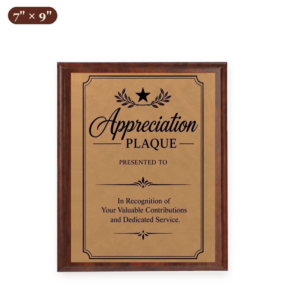 Custom Wood Plaque 7" x 9" — Full Color, Metal-Lux or Leatherette – Arts from the Heart SXM