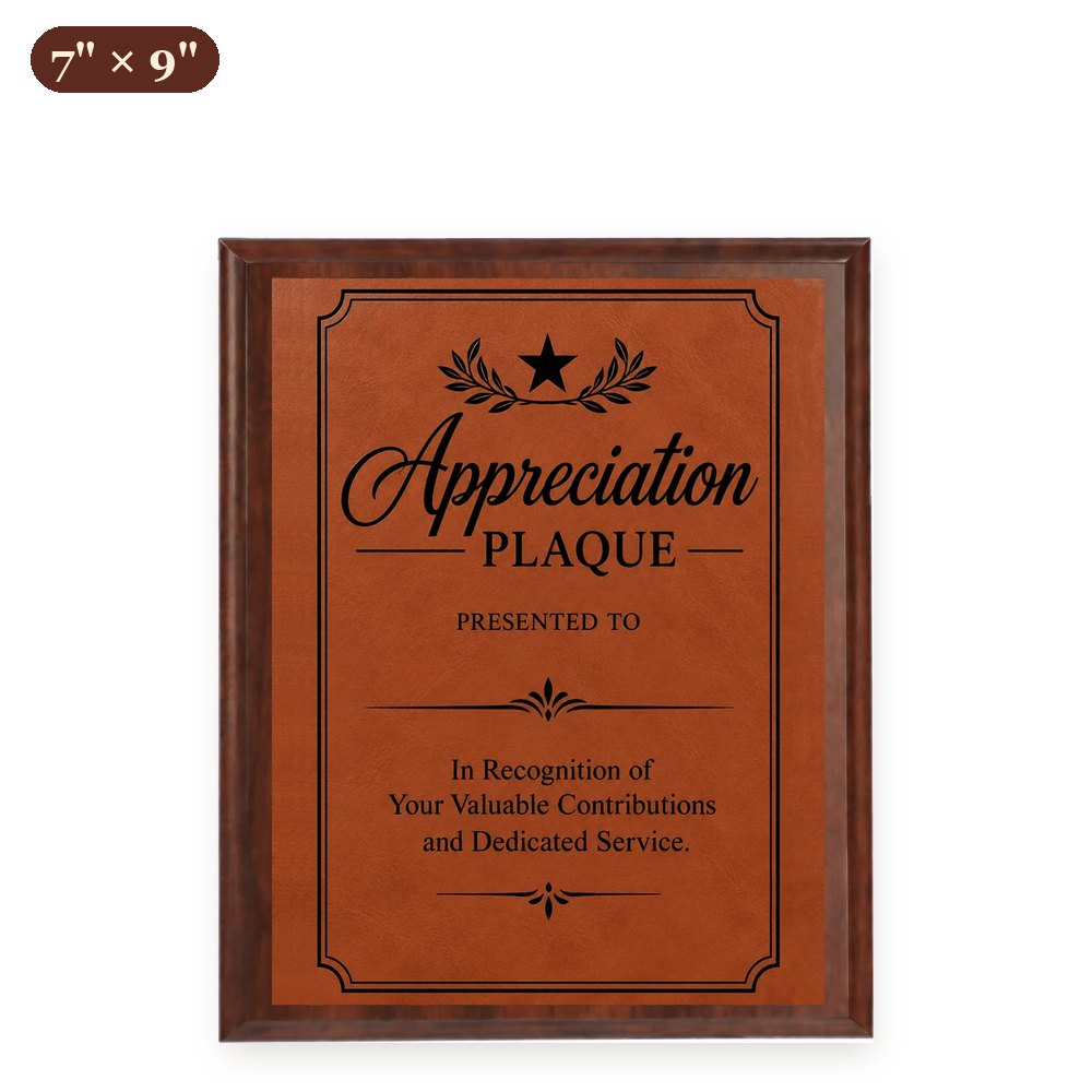 Custom Wood Plaque 7" x 9" — Full Color, Metal-Lux or Leatherette – Arts from the Heart SXM