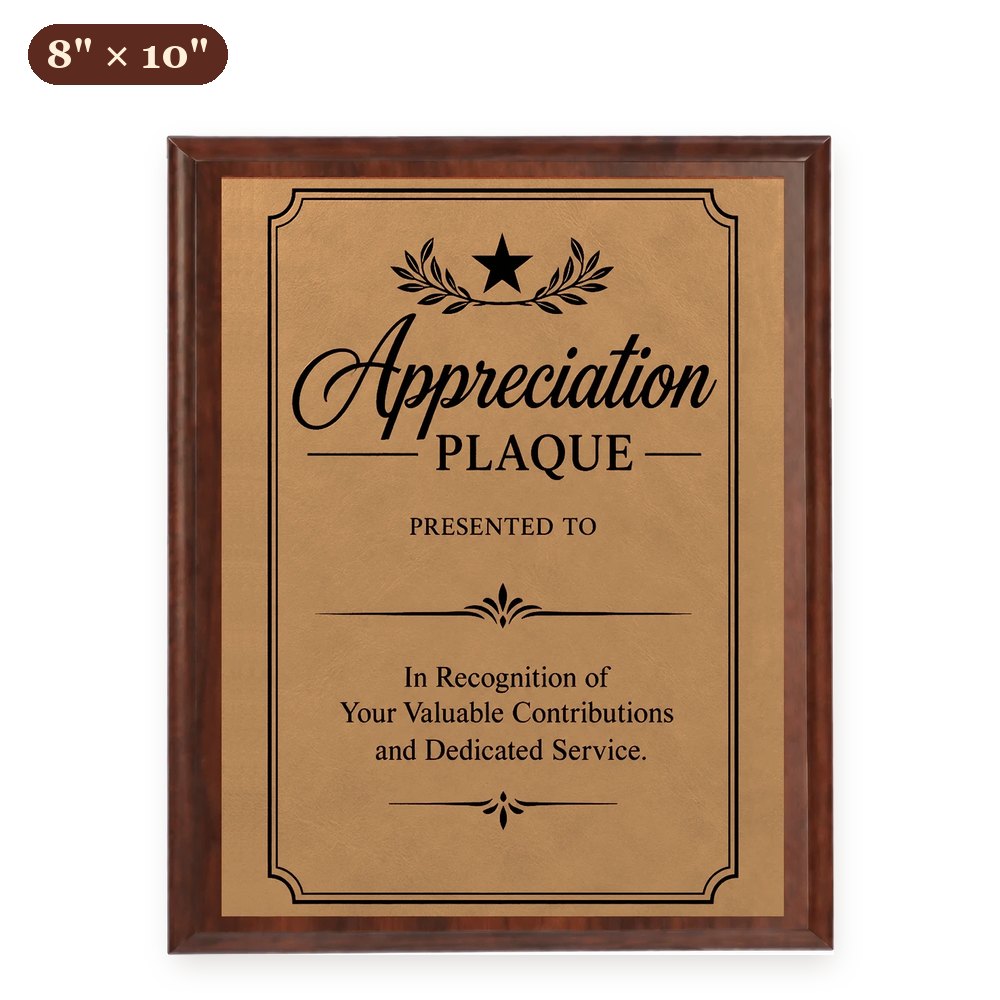 Custom Wood Plaque 8" x 10" — Full Color, Metal-Lux or Leatherette – Arts from the Heart SXM