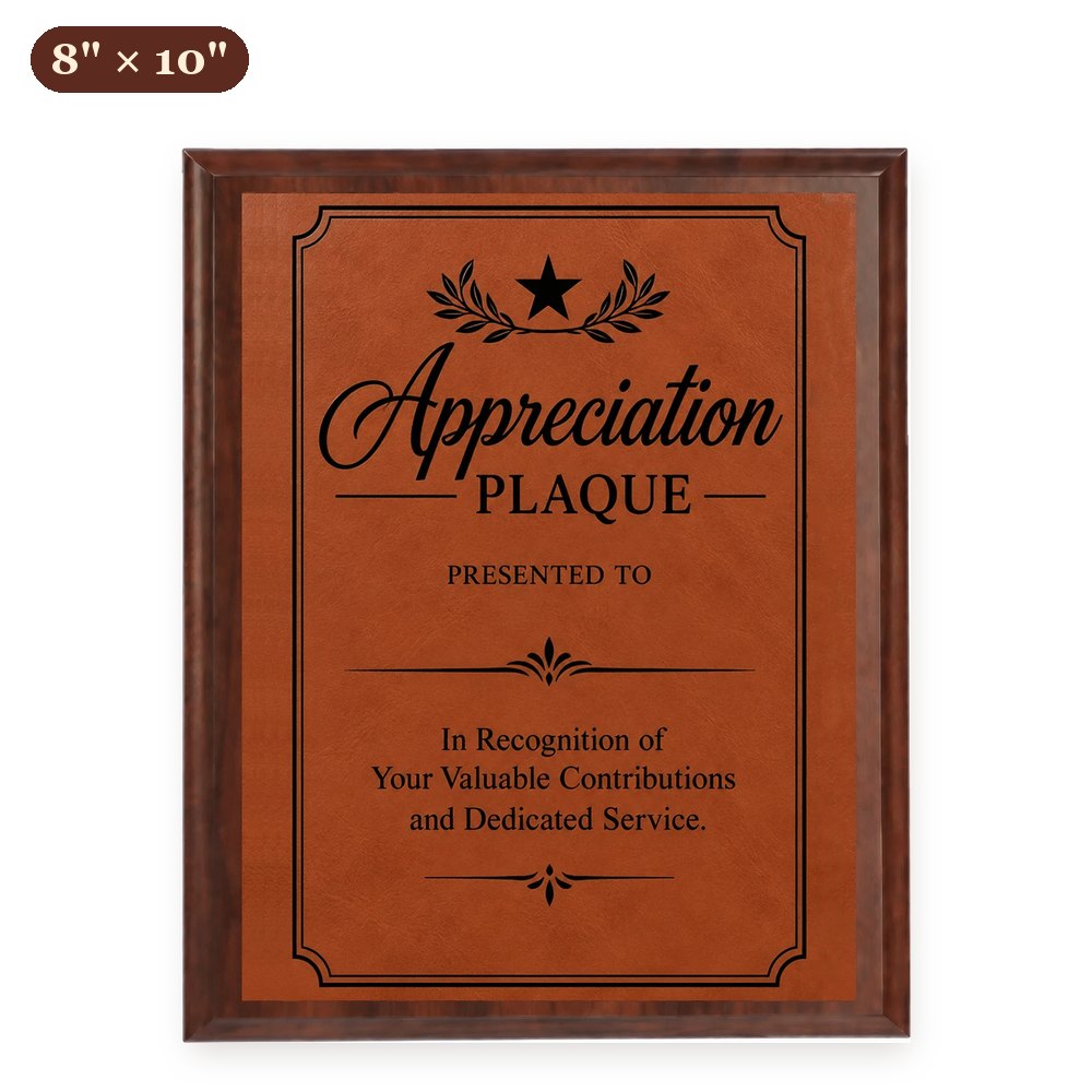 Custom Wood Plaque 8" x 10" — Full Color, Metal-Lux or Leatherette – Arts from the Heart SXM