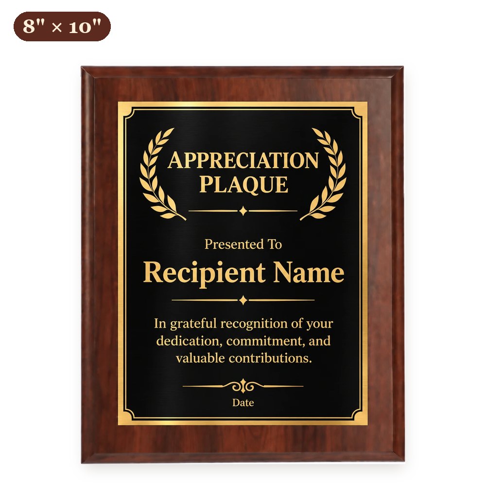 Custom Wood Plaque 8" x 10" — Full Color, Metal-Lux or Leatherette – Arts from the Heart SXM
