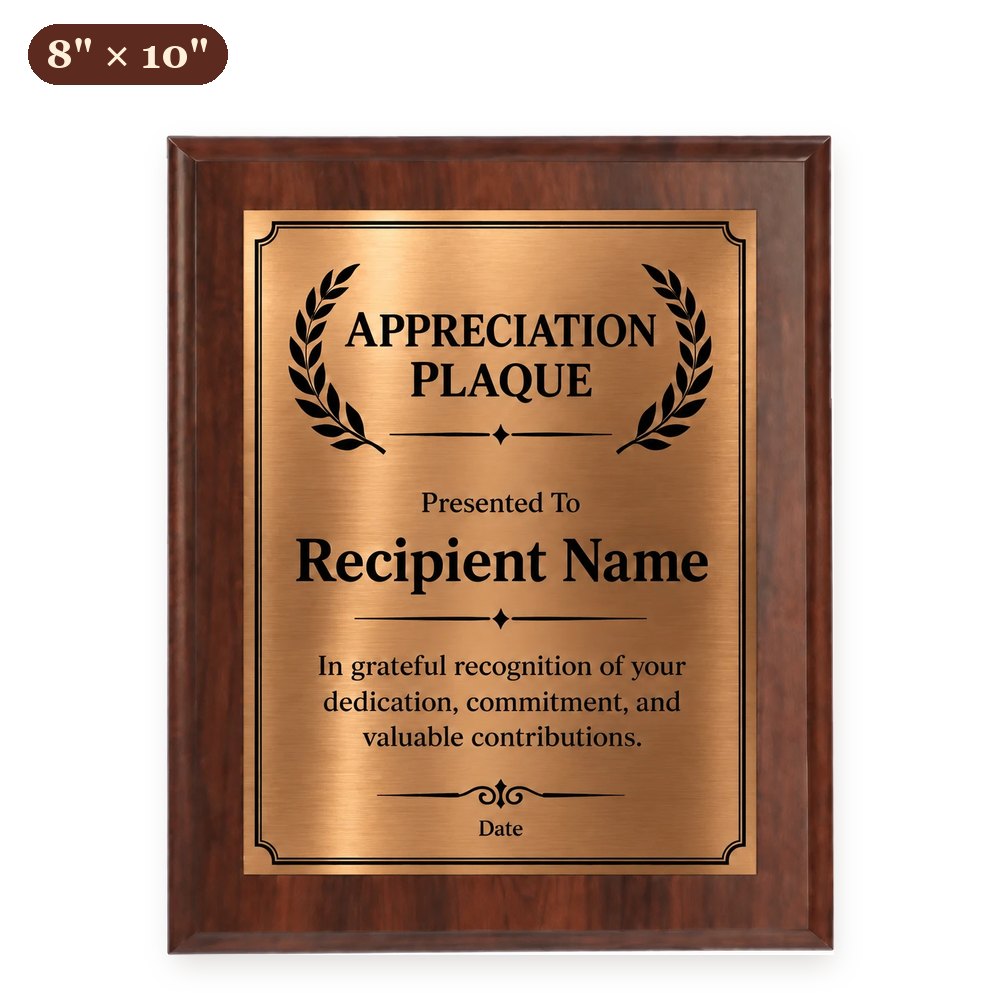 Custom Wood Plaque 8" x 10" — Full Color, Metal-Lux or Leatherette – Arts from the Heart SXM