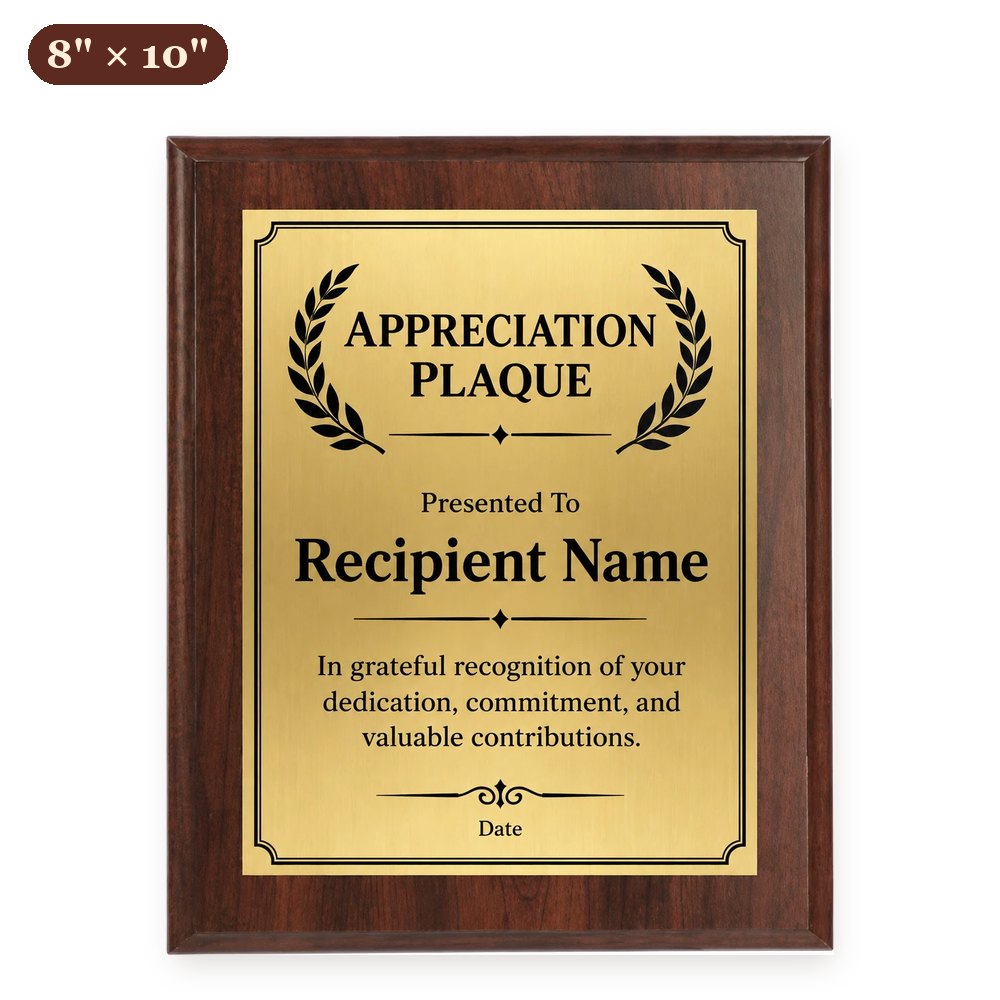 Custom Wood Plaque 8" x 10" — Full Color, Metal-Lux or Leatherette – Arts from the Heart SXM
