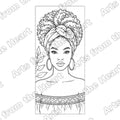 Portrait Design 13 Pre-Drawn Sip & Paint Canvas, 8x10 – Arts from the Heart SXM