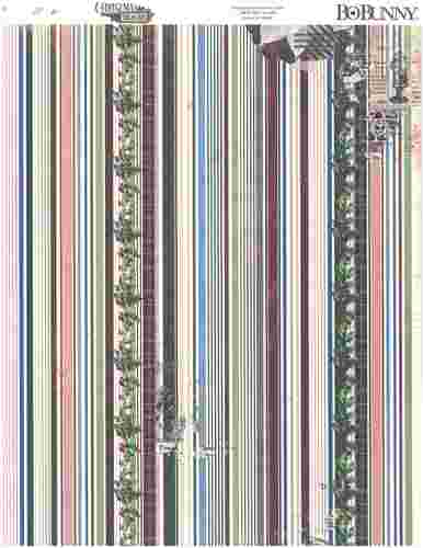 patterned paper - bb - christmas treasures - 12 x 12 - tinsel