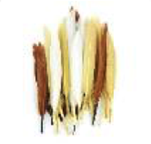 Mini Duck Feathers 3" Earth Mix (Gold,Eggshell, Sienna) 24pc