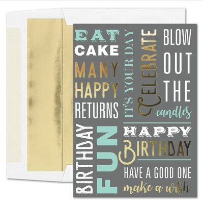 BIRTHDAY TYPOGRAPHY CARD