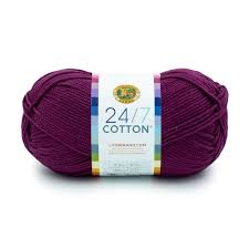 Lion Brand 24/7 Cotton Yarn-Beets