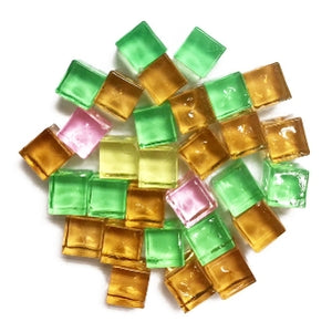 3.5oz. Square Gem Stones-asst.colors