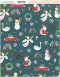 patterned paper - cp - hey, santa - 12 x 12 - christmas magic