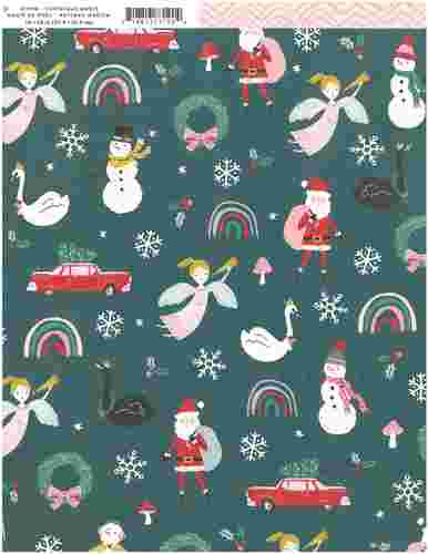 patterned paper - cp - hey, santa - 12 x 12 - christmas magic