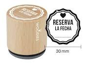 Woodies stamp Reserva la fecha