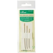 Clover Huck Embroidery Needles-Assorted 3/Pkg