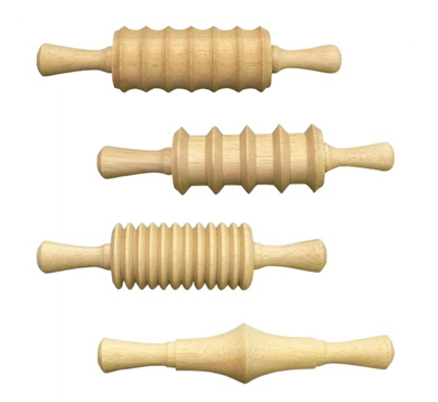 Wooden Clay Rolling Pins Se/4
