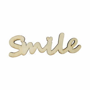WOODEN WORD-SMILE