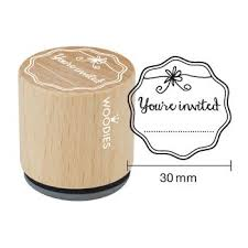 Woodies stamp You're invited