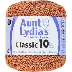 Aunt Lydia's Classic Cotton Crochet Thread Size 10  COPPER MIS