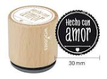 Woodies stamp Hecho con amor