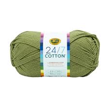 Lion Brand 24/7 Cotton Yarn-Bay Leaf