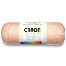 Caron Simply Soft Solids Yarn-Light Country Peach