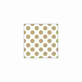 Napkin 33 Big Dots Gold FSC Mix 20 PC