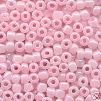 Mill Hill Glass Pebble Beads 5.5mm 30/Pkg-Pale Pink
