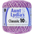 Aunt Lydia's Classic Cotton Crochet Thread Size 10  PURPLES
