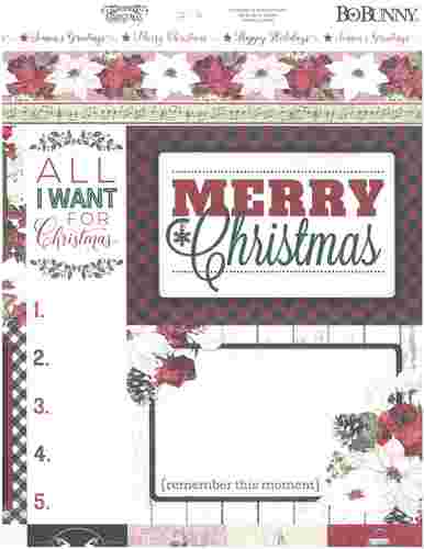patterned paper - bb - joyful christmas - merry