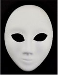 6" Full Mask, White