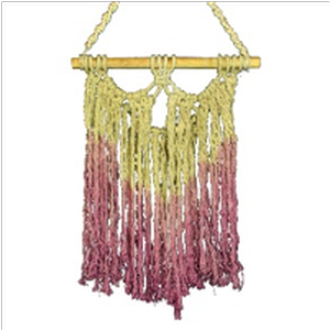 Touch of Nature 21” Purple Ombre Hanging Macramé, 1pc