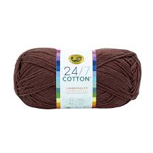 Lion Brand 24/7 Cotton Yarn-Coffee Beans